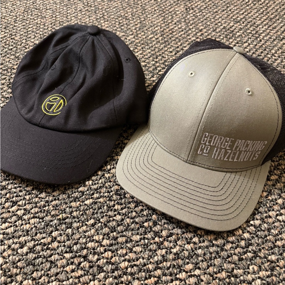 Black and Olive Baseball Caps